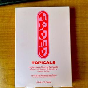 Topical faded brightening eye mask